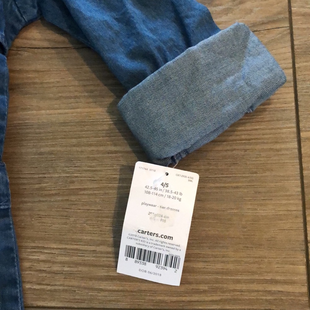 Carter’s kid lightweight denim dress - Picture 2 of 4